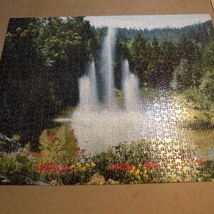 Big Ben 50th Anniversary Burkhart Gardens 1000 pc Jigsaw Puzzle 20"x26" COMPLETE